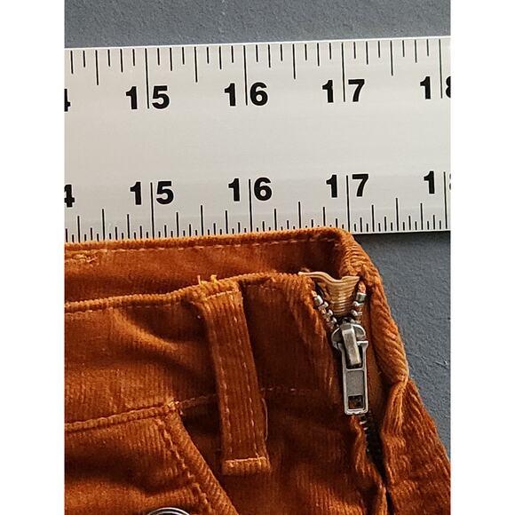 Women's size 14 Brown Corduroy Wide Leg Fall Pants by ModCloth - Picture 5 of 12